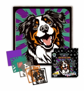 Zestaw do tworzenia obrazów z drewna - pies