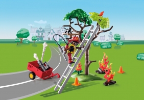 Playmobil Duck On Call: Akcja straży pożarnej. Uratuj kotka! (70917)