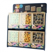 Puzzle IQ drewniany labirynt MIX