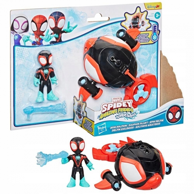 <img src='https://webimage.pl/pics/173/1/d5010996281173.jpg' style='height:440px' /> Spidey i Super Kumple - Spin Dolphin łódź podwodna