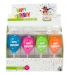 Świeczka balon Happy  BIRTHDAY FUN 1szt mix kolorów