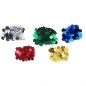 Cekiny kwiaty 10 mm 5x5g - metaliczne, 5 kolorów (340768)