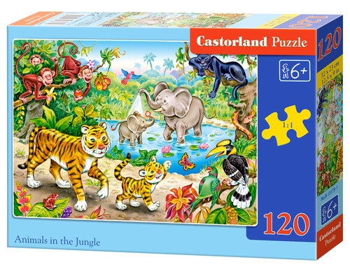 Puzzle Animals in the Jungle 120 elementów