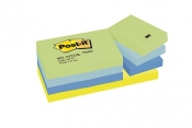 Bloczek samoprzylepny POST-IT 38x51mm, 12x100 kartek paleta marzycielska (653-MTDR)