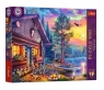  Puzzle 500 Tea Time Przystań o zachodzie słońca