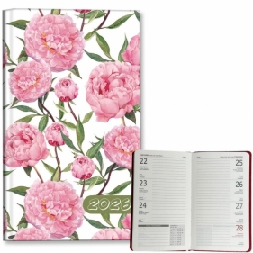 Kalendarz 2026 A6 tygodniowy Peonie