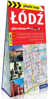 Łódź foliowany plan miasta 1:22 000