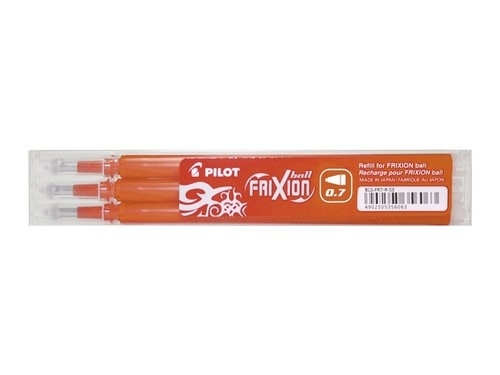 Wkład do pióra kulkowego Frixon 0,7 mm pomarańczowy - 3 sztuki