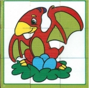 Dinozaury Klocki obrazkowe 6 w 1 (0817) - <br />
