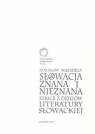 Słowacja znana i nieznana. Szkice z dziejów literatury słowackiej Niedziela Zdzisław