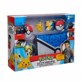 Pokemon Clip N Go Bandolier zestaw + Figurka Pikachu Seria 1