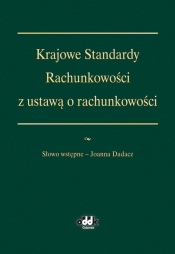 Krajowe Standardy Rachunkowości z ustawą o rachunkowości - <br />