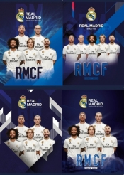 Zeszyt A5 w trzy linie 16 kartek Real Madrit 20 sztuk mix