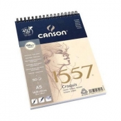 Blok szkicowy Canson 1557 A5 120g 50ark lekkoziarnisty (na spirali) (204127417)