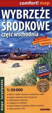 Wybrzeże Środkowe -część wschodnia 1:50 000 laminowana mapa turystyczna - Opracowanie zbiorowe