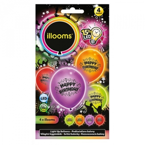 Balony LED Urodzinowe (ILL80040)