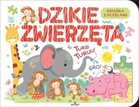 Dzikie zwierzęta Książka edukacyjna z puzzlami - Żukowski Jarek
