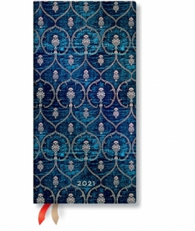 Kalendarz książkowy slim 2021 12M Blue Velvet