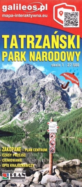 Mapa - Tatrzański Park Narodowy 1:27 500 - Opracowanie zbiorowe