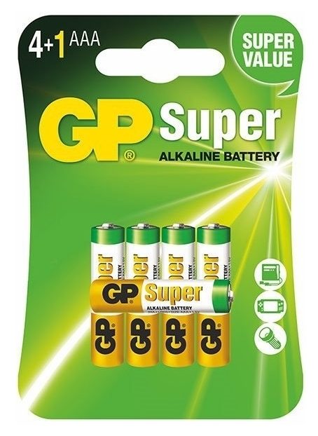 5 x GP Super Alkaline LR03/AAA
