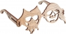  Puzzle Drewniane 3D Okulary Pirat