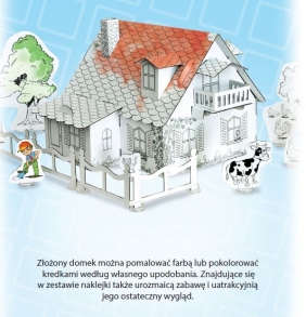 Domek do malowania z pieskiem