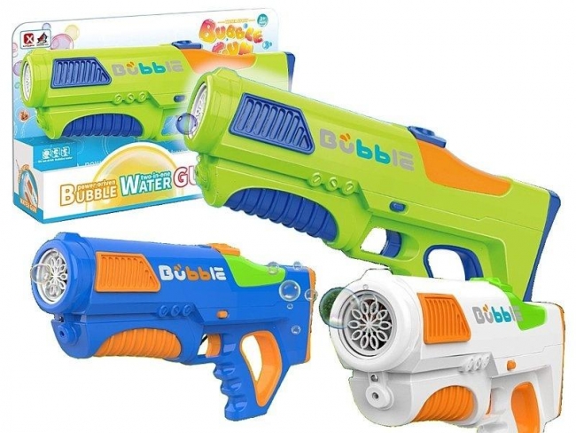 Pistolet na wodę i bańki mydlane