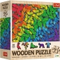 Puzzle drewniane 500+1 Tęczowe motyle TREFL