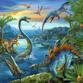 Puzzle 3w1: Dinozaury (9317)