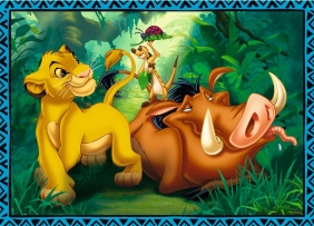 Puzzle 4w1: Król Lew i przyjaciele (34317)