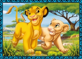 Puzzle 4w1: Król Lew i przyjaciele (34317)