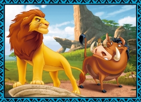 Puzzle 4w1: Król Lew i przyjaciele (34317)