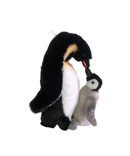 Pingwin z dzieckiem 28cm