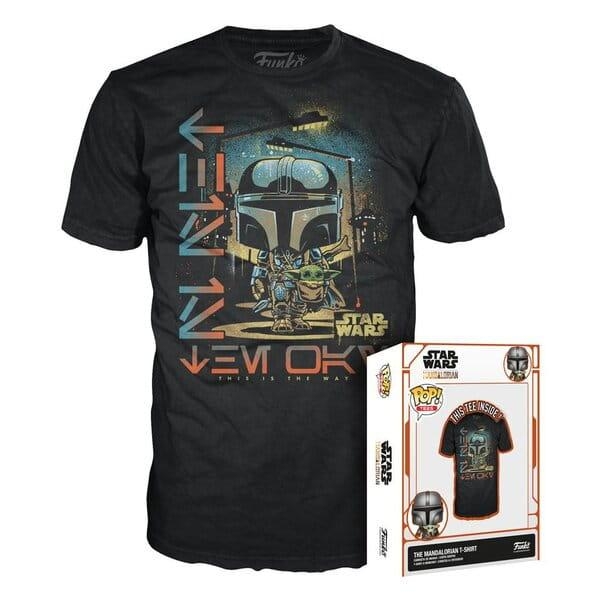 Funko Boxed Tee: Koszulka Star Wars Mandalorian: Mando & Child - L