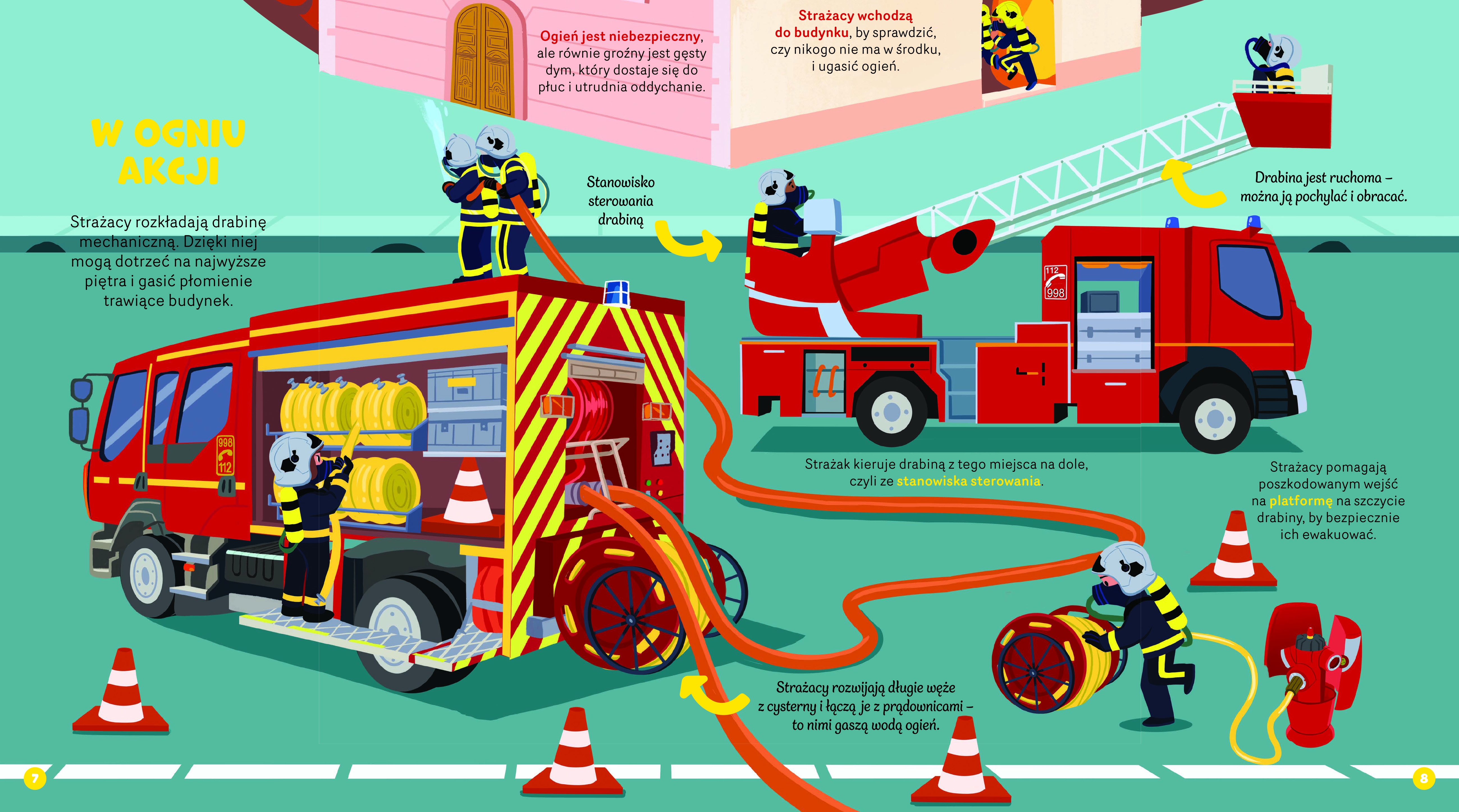Zakręć, odkryj, przeczytaj! Dzielni strażacy