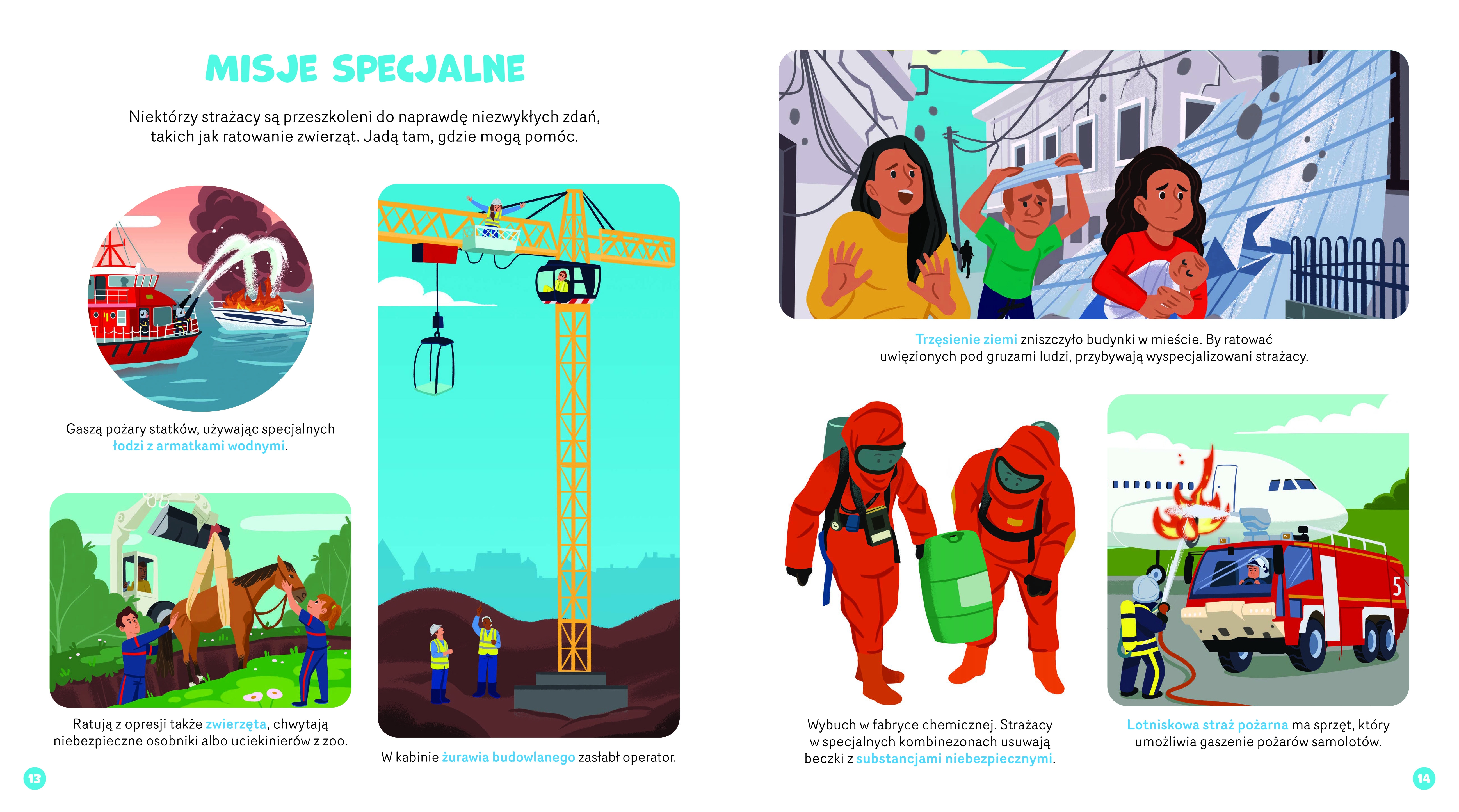 Zakręć, odkryj, przeczytaj! Dzielni strażacy