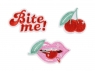 Naprasowanki Bite mix 3szt Naprasowanki Kiss me, mix, 4.5-6.5x3-6 cm (1 op.