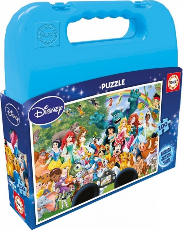 Walizka puzzle 100 Disney World (16517)