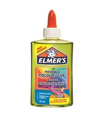 Elmer’s półprzezroczysty, kolorowy klej PVA, zielony, 147 ml, zmywalny - doskonały do Slime (2109504)