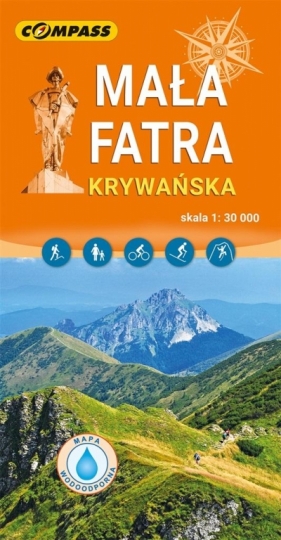 Mapa tur. - Mała Fatra Krywańska 1:30 000 lam - praca zbiorowa
