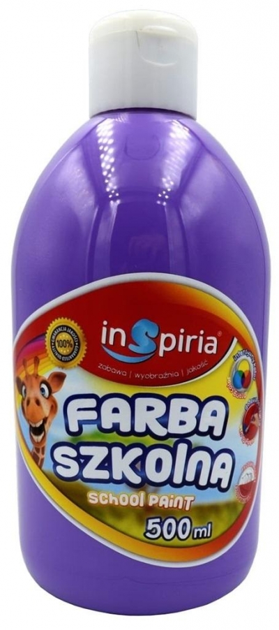 Farba szkolna lawendowa 500ml