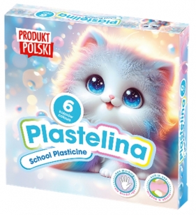 Plastelina szkolna - Kotki, 6 kolorów