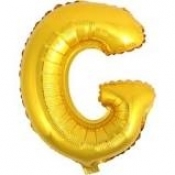 Balon Litera "G" 45,5cm złoty