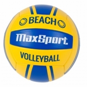 Piłka siatkowa/plażowa Max Sport żółto-niebieska