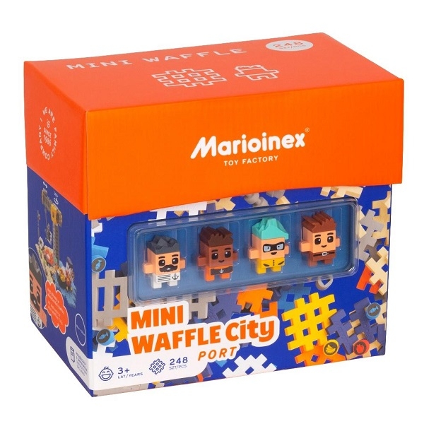 Marioinex: Mini Waffle City, 248 elementów - Port (904 176)