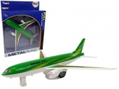 Samolot pasażerski Boeing 777 zielony