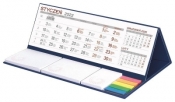 Kalendarz 2022 biurkowy z notesem MAXI granatowy - Praca zbiorowa