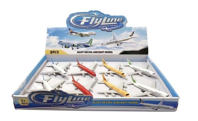 Samolot Flyline Jet pull back mix