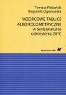  Wzorcowe tablice alkoholometryczne w temperaturze odniesienia 20 stopni