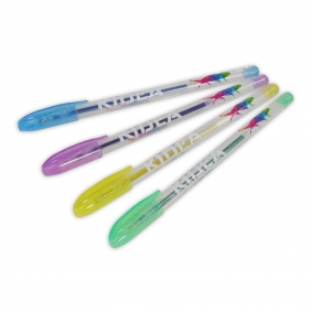 Długopisy Kidea żelowe, 6 kolorów - brokatowe (DRF-38176)